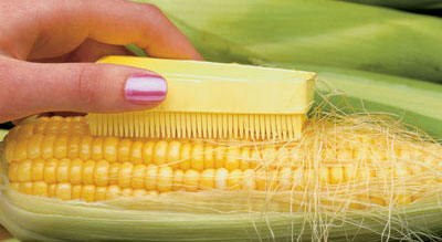 silk removing corn on the cob brush